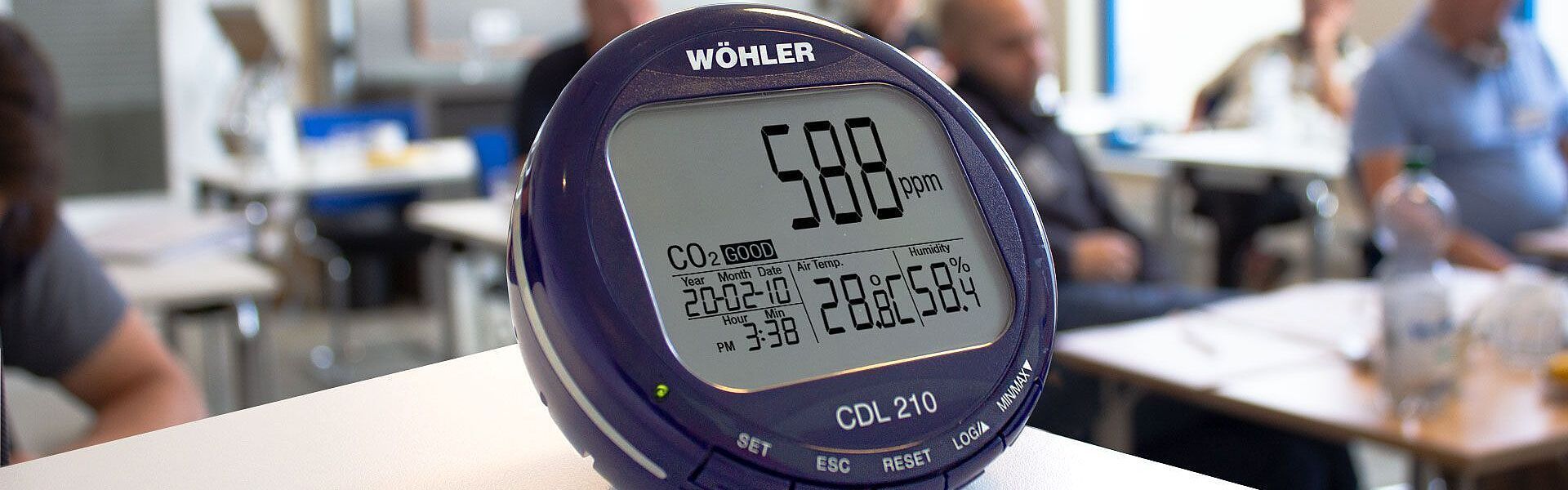 Wöhler CDL 210 - CO2 Messgerät für Gebäude