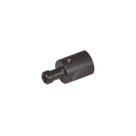 Gas coupling Ø 15 x 31 mm POM black